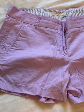 NWOT J Crew Chino Broken In Shorts - Lavender - 8